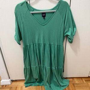 GAP Women's Green Tiered Dress